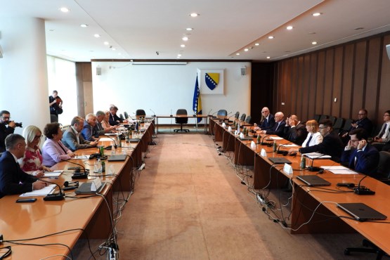 Članovi Kolegija Predstavničkog doma i Doma naroda Parlamentarne skupštine BiH razgovarali sa predsjedavajućim Organizacije za sigurnost i saradnju u Evropi (OSCE) i ministrom vanjskih poslova Republike Poljske